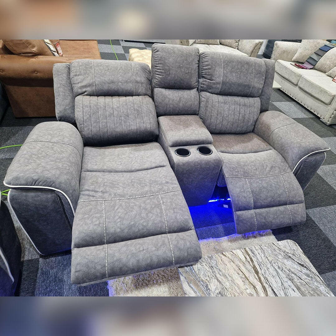 Harry Electric Recliner 3+2 Sofa Micro Fibre Fabric