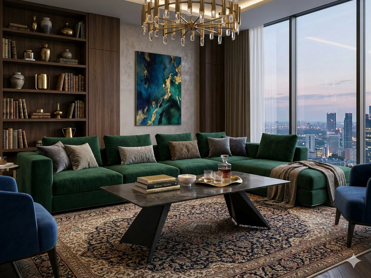 Chicago Black & Gold Ceramic Coffee Table