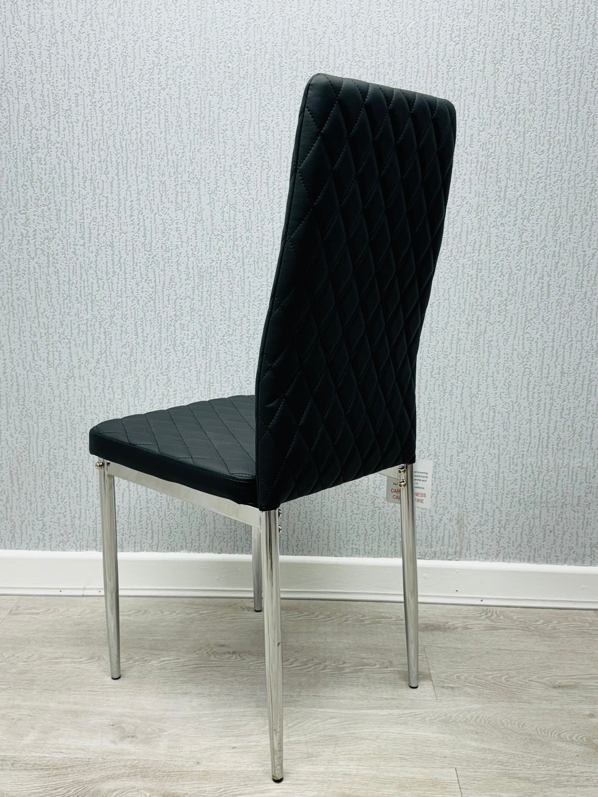 California Black PU Dining Chair Qty 4