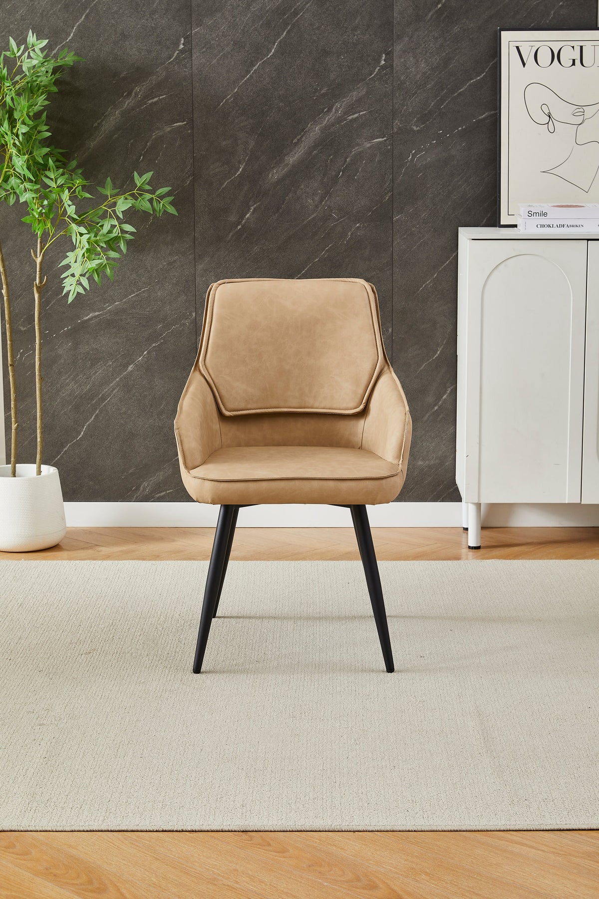 Arizona Extending Cream Gold Ceramic Table With Palermo Chairs