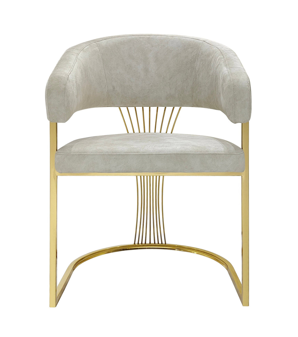 Elina 160cm Gold Marble Dining Table with Porado Chairs