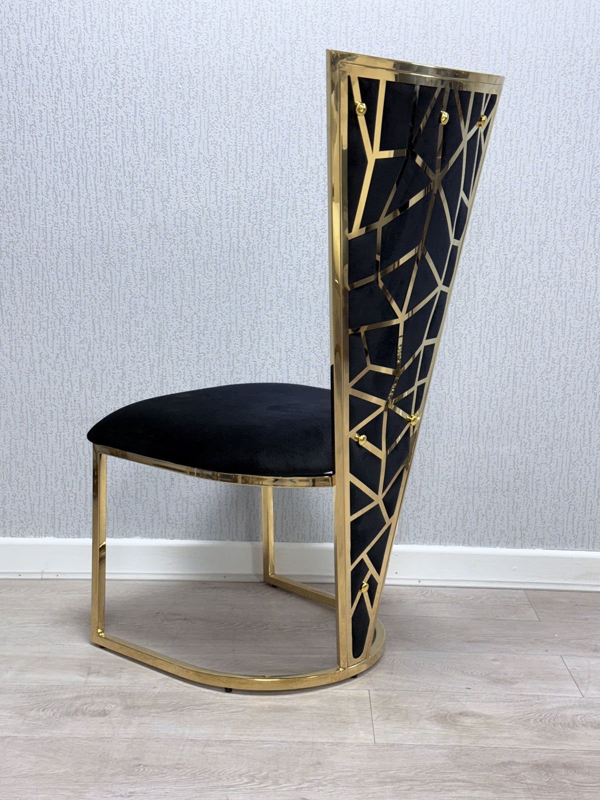 Sofia Cream Gold Marble Dining Table Set with Vienna Chairs