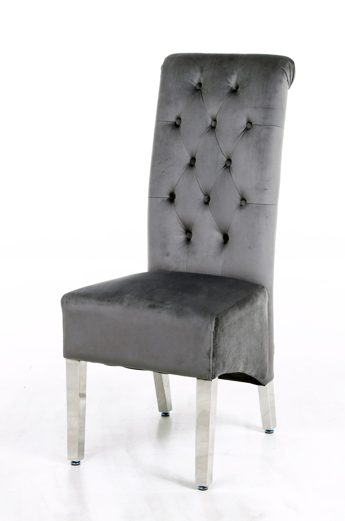 Elina Grey Marble Dining Table With Sofia Grey Chairs