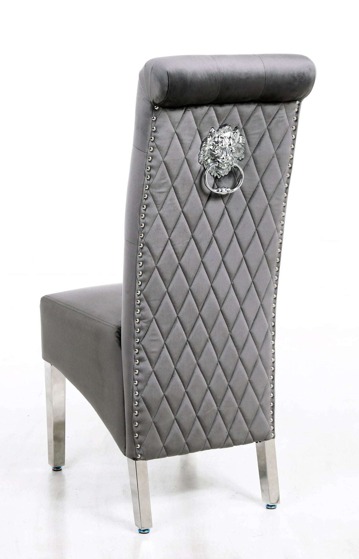 Elina Grey Marble Dining Table With Sofia Grey Chairs