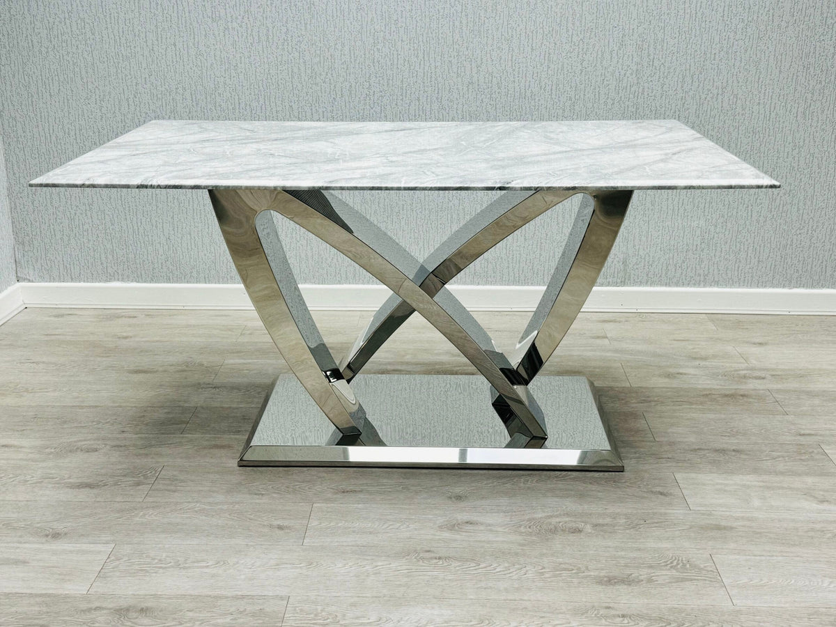 California Grey Marble 180cm Dining Table Only