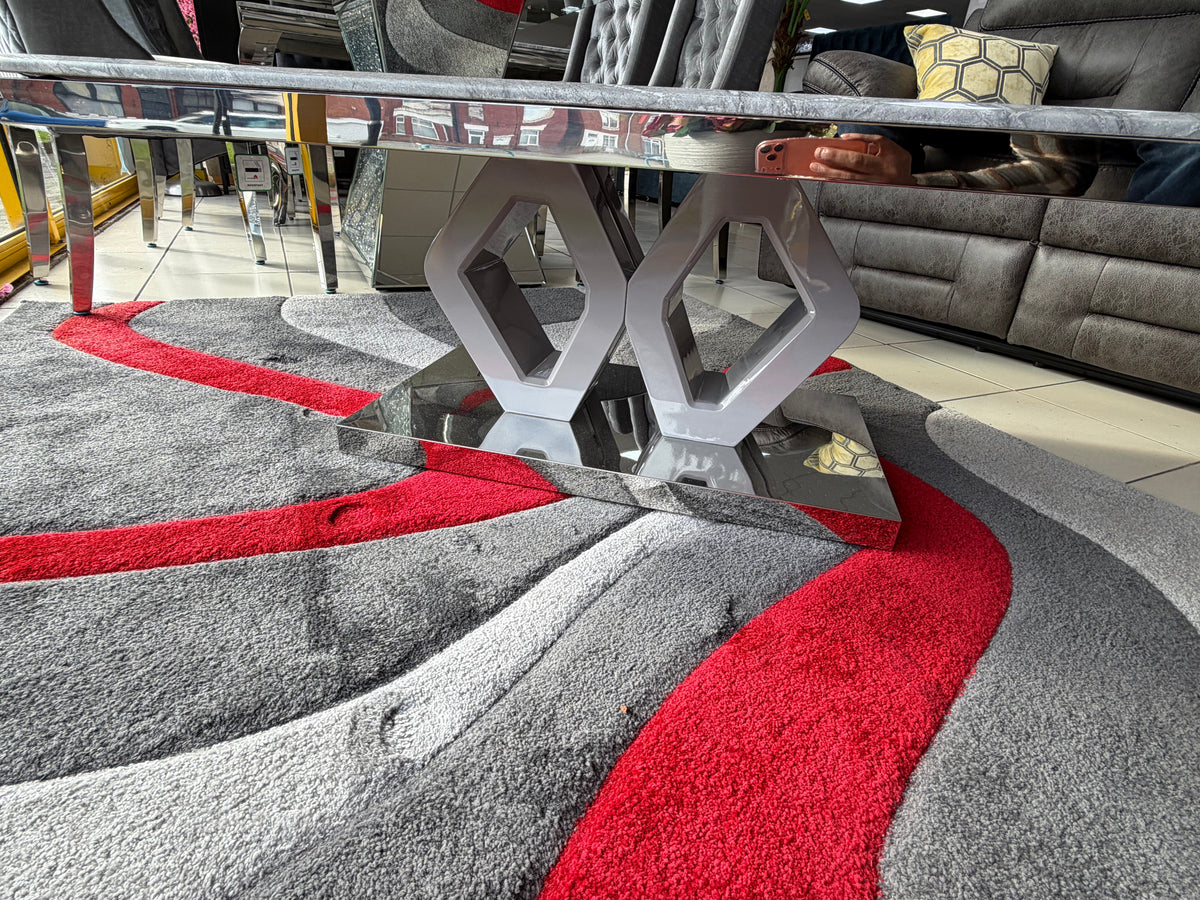 Majestic Grey Marble Coffee Table
