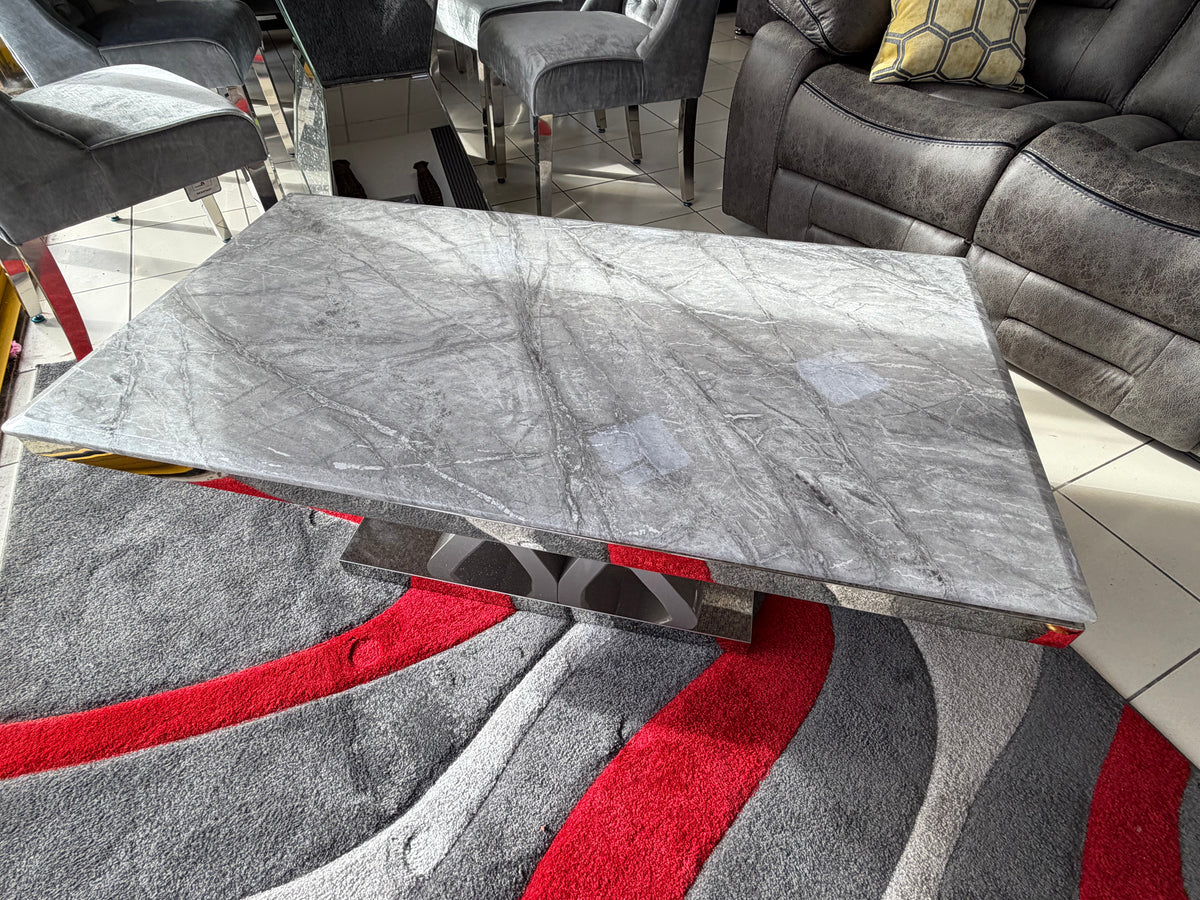 Majestic Grey Marble Coffee Table