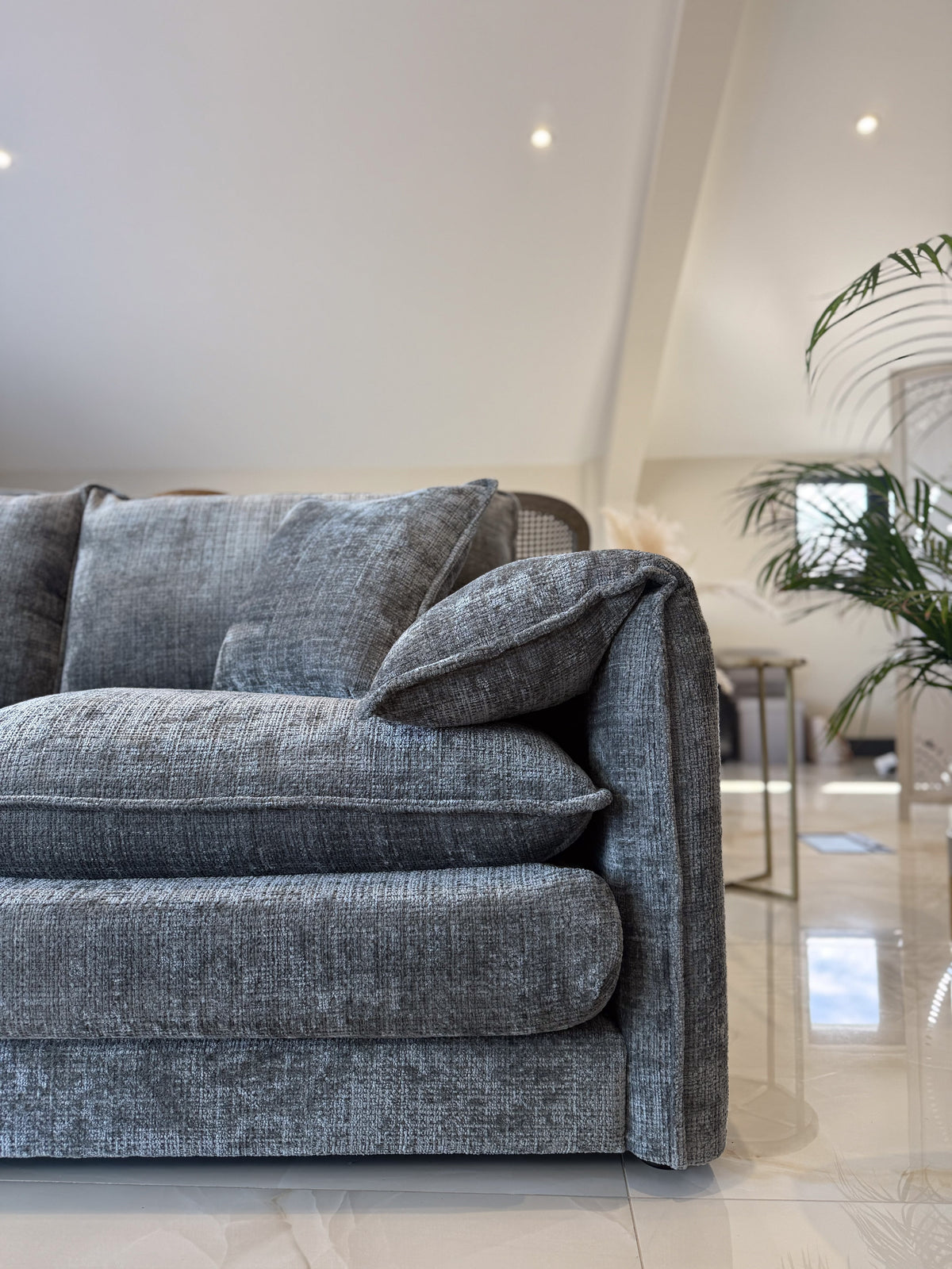 Solaya Sofa Grey 3 Seater