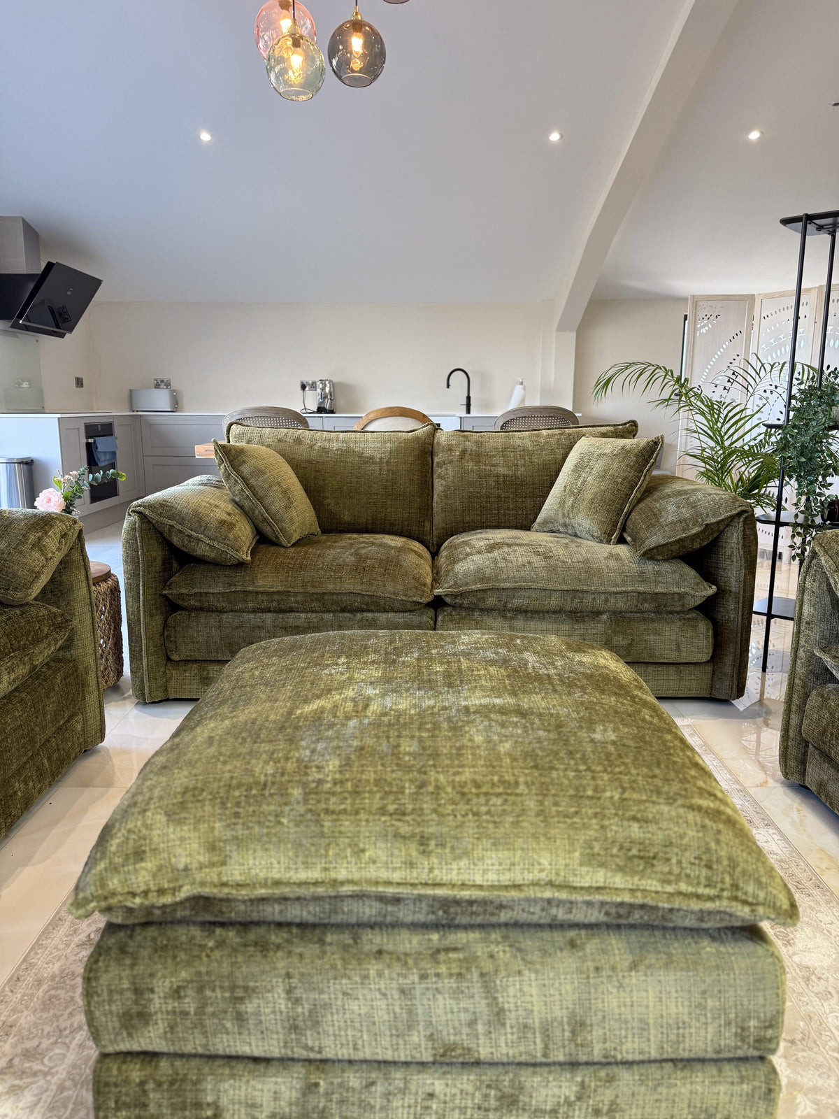 Solaya Sofa Olive 3 Seater