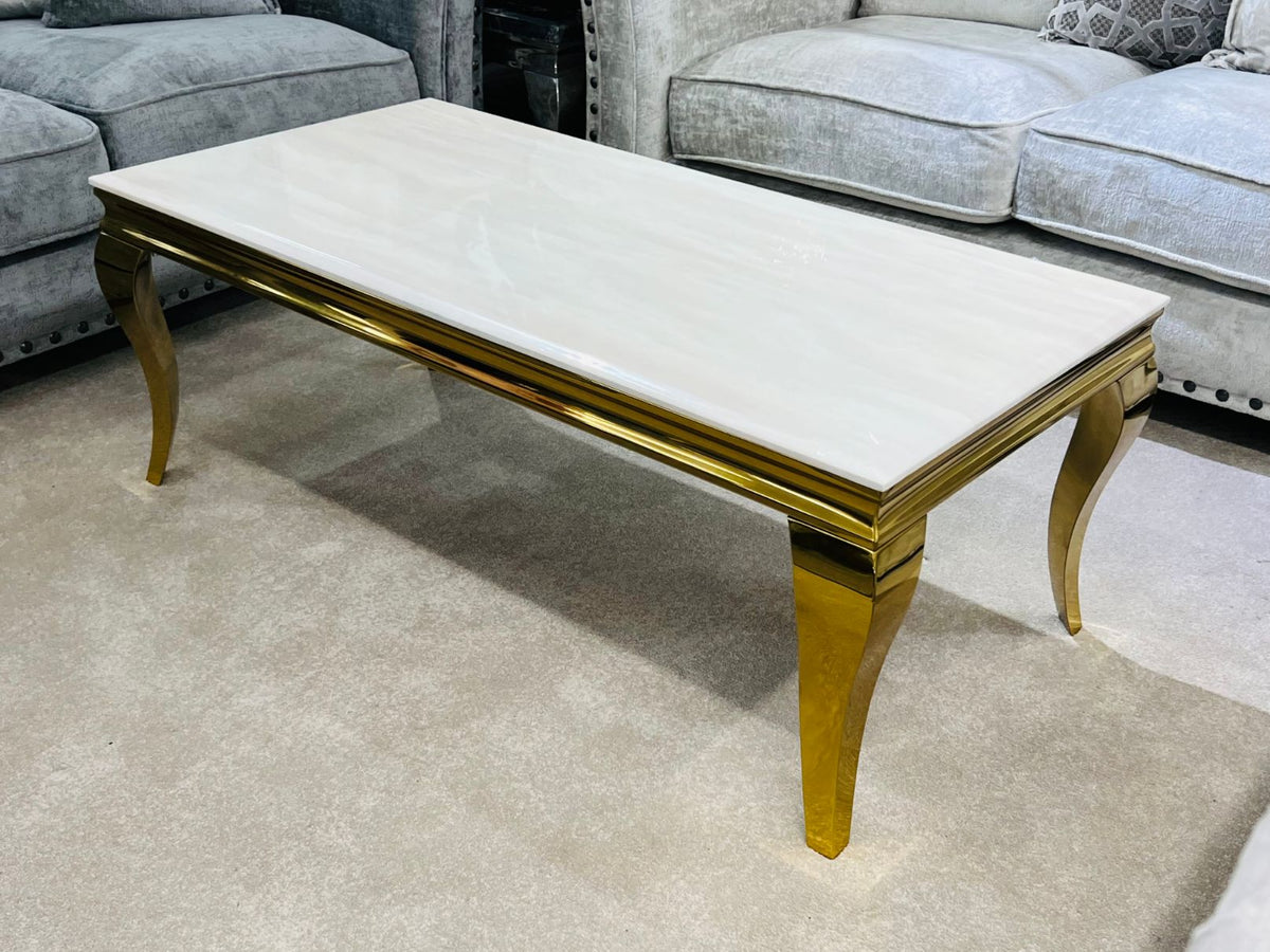 Sofia Gold Marble Coffee Table