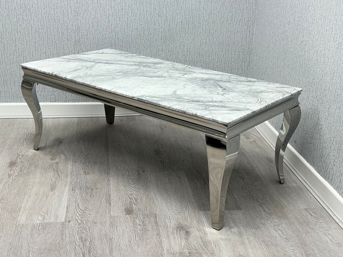 Sofia 150cm Grey Marble Table Set with 4 Majestic Grey Lion Knocker Chairs