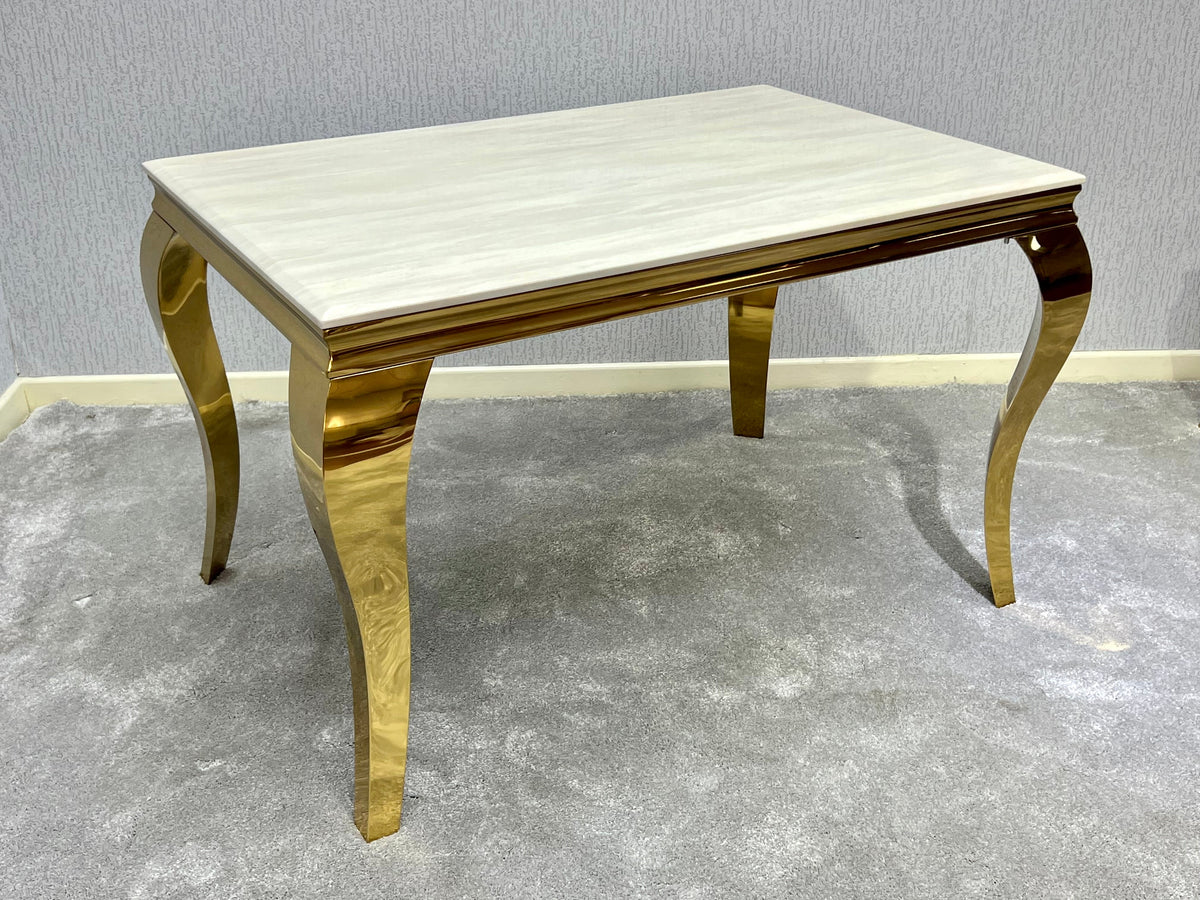 Sofia Gold Marble Dining Table Only