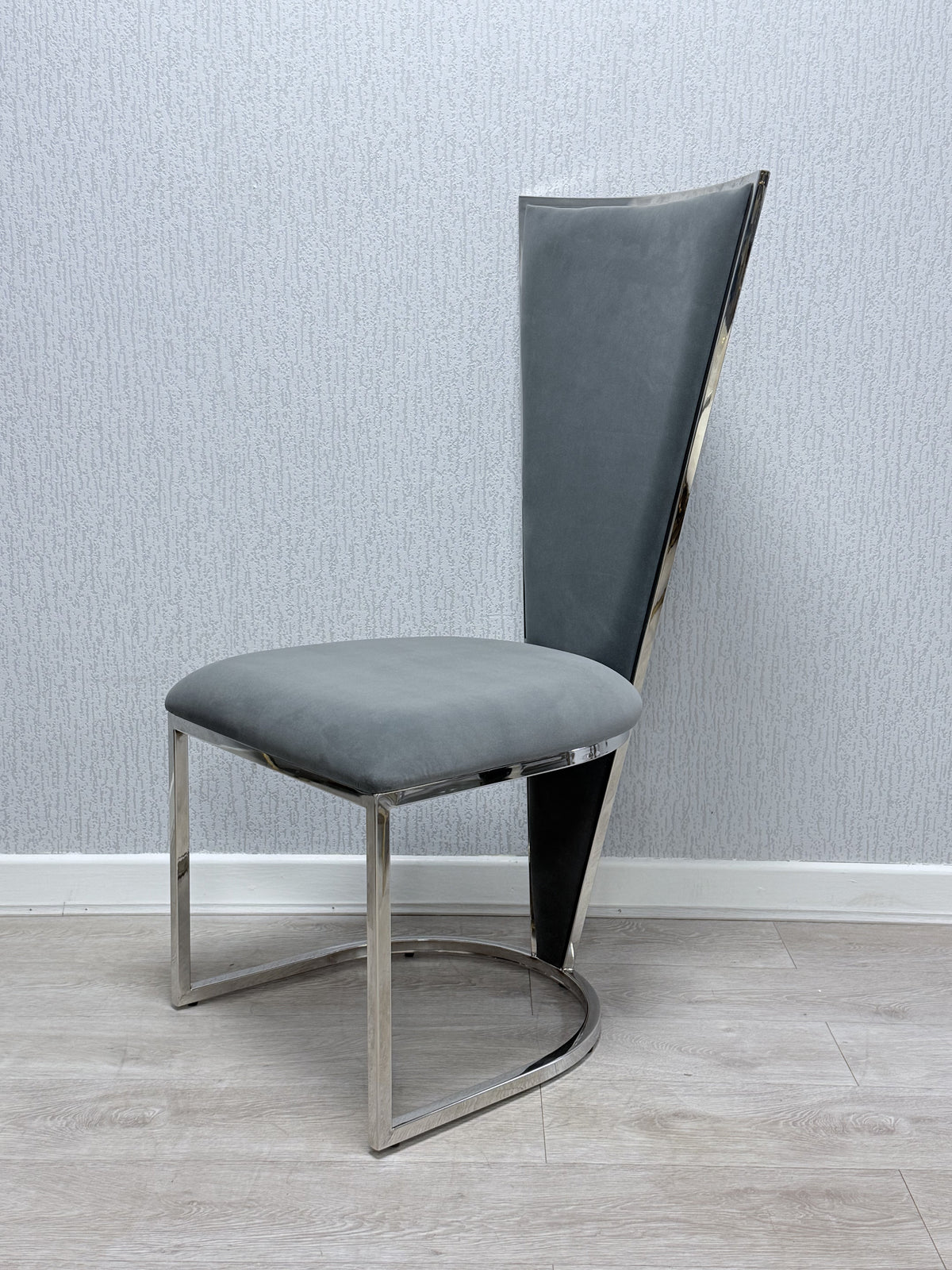 Sofia Grey Marble Dining Table with Vienna Grey Chairs