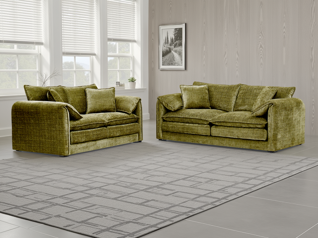 Solaya Sofa Olive 3+2 Set