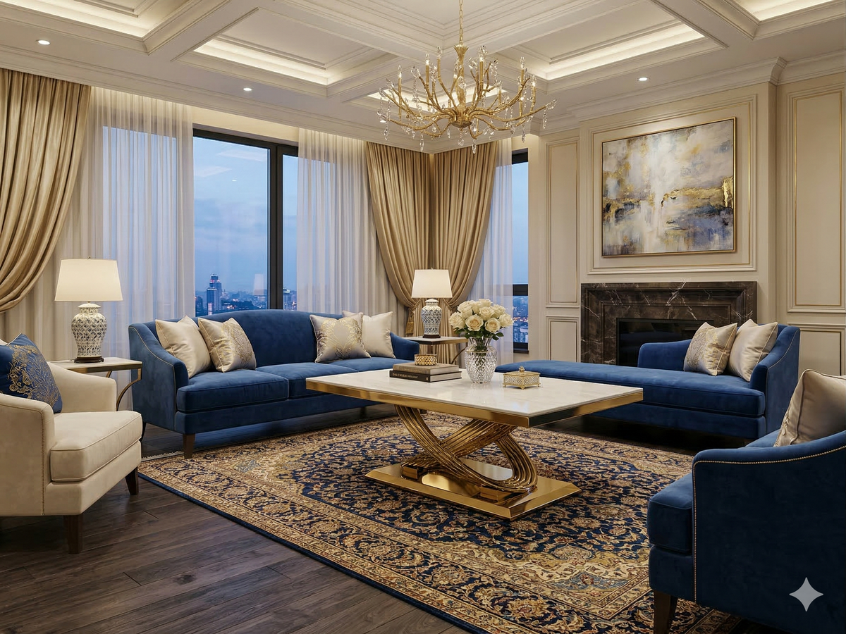 Elina Ceam Gold Coffee Table