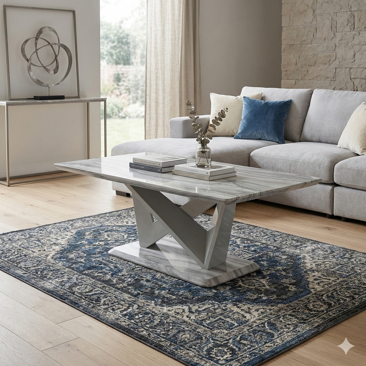 Georgia Marble Effect Coffee Table